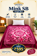 Mink SB Single Bed Blanket – Pink & Magenta Floral Design | Doon Imperial Decor